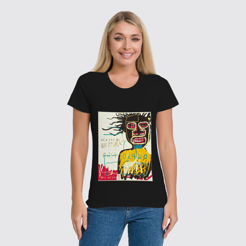 Заказать женскую футболку в Москве. Футболка классическая Jean-Michel Basquiat от Just kidding - готовые дизайны и нанесение принтов.