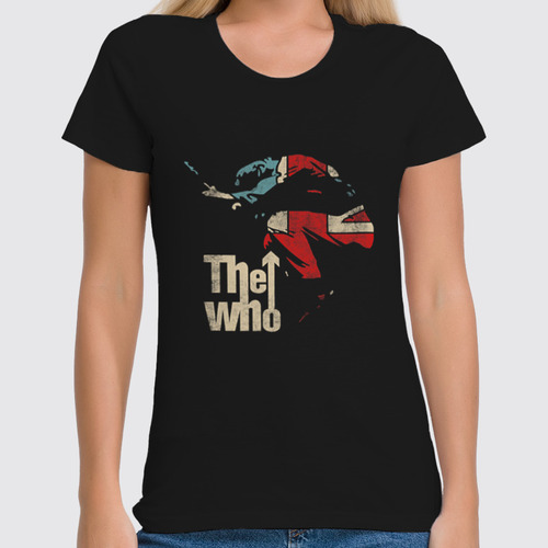 Заказать женскую футболку в Москве. Футболка классическая The Who от geekbox - готовые дизайны и нанесение принтов.