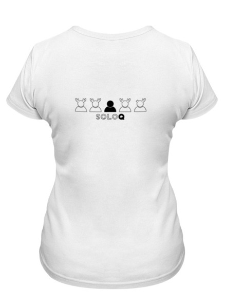 Заказать женскую футболку в Москве. Футболка классическая Caitlyn от iKindness - готовые дизайны и нанесение принтов.