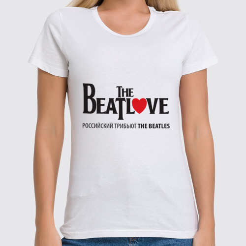 Заказать женскую футболку в Москве. Футболка классическая Классическая мужская The Beatlove от zibang - готовые дизайны и нанесение принтов.