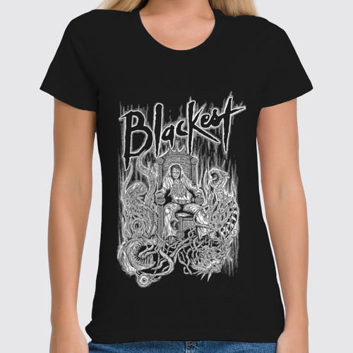 Заказать женскую футболку в Москве. Футболка классическая Art Horror от Leichenwagen - готовые дизайны и нанесение принтов.