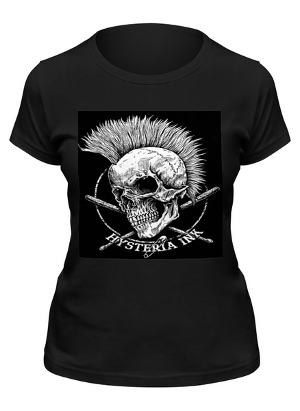 Заказать женскую футболку в Москве. Футболка классическая Hysteria Inc от THE_NISE  - готовые дизайны и нанесение принтов.