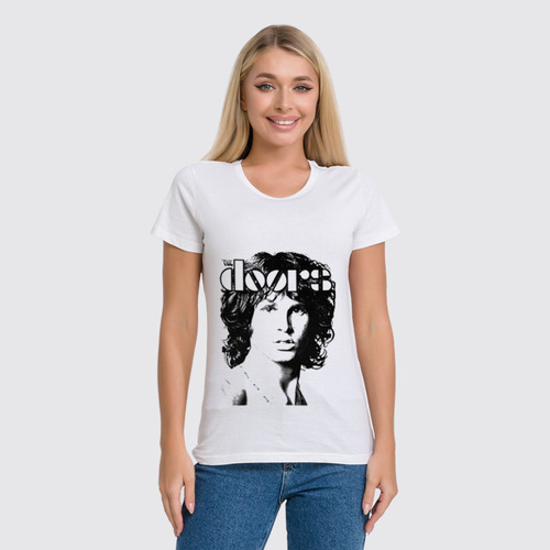Заказать женскую футболку в Москве. Футболка классическая The Doors Jim Morrison от inPrintio - готовые дизайны и нанесение принтов.