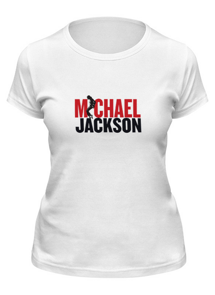 Заказать женскую футболку в Москве. Футболка классическая Michael Jackson от Fedor - готовые дизайны и нанесение принтов.
