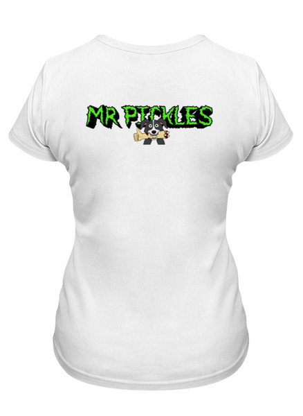 Заказать женскую футболку в Москве. Футболка классическая Mr Pickles от Максим Фролов - готовые дизайны и нанесение принтов.