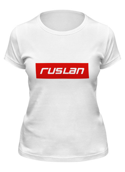 Заказать женскую футболку в Москве. Футболка классическая Ruslan от THE_NISE  - готовые дизайны и нанесение принтов.