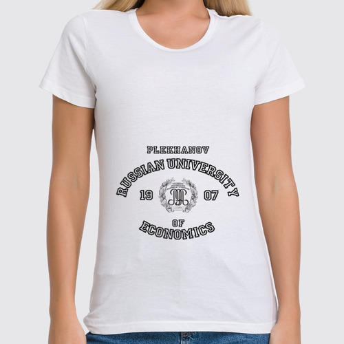Заказать женскую футболку в Москве. Футболка классическая Рэу от dyzel - готовые дизайны и нанесение принтов.