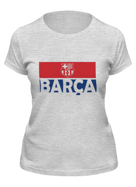 Заказать женскую футболку в Москве. Футболка классическая FC Barcelona | FCB (2021) от 0x000000123 - готовые дизайны и нанесение принтов.