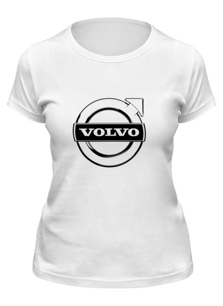 Заказать женскую футболку в Москве. Футболка классическая Volvo от THE_NISE  - готовые дизайны и нанесение принтов.