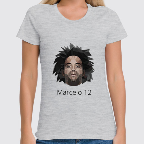 Заказать женскую футболку в Москве. Футболка классическая Marcelo 12 от madridistastore - готовые дизайны и нанесение принтов.