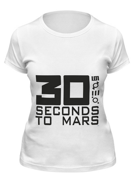 Заказать женскую футболку в Москве. Футболка классическая 30 Seconds to Mars от echelon04 - готовые дизайны и нанесение принтов.