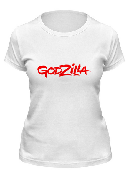 Заказать женскую футболку в Москве. Футболка классическая Godzilla от THE_NISE  - готовые дизайны и нанесение принтов.
