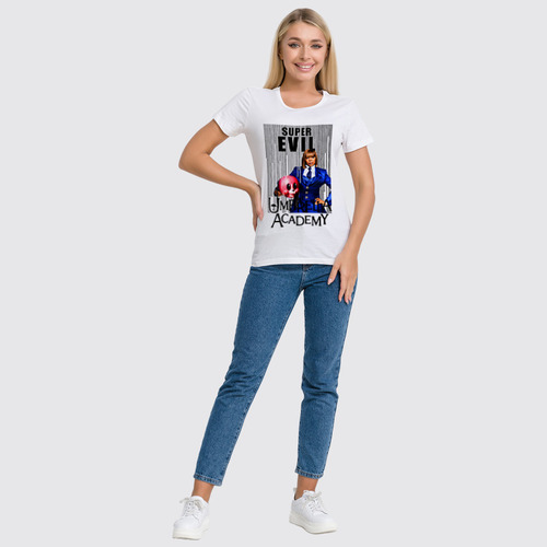 Заказать женскую футболку в Москве. Футболка классическая The Umbrella Academy  от T-shirt print  - готовые дизайны и нанесение принтов.