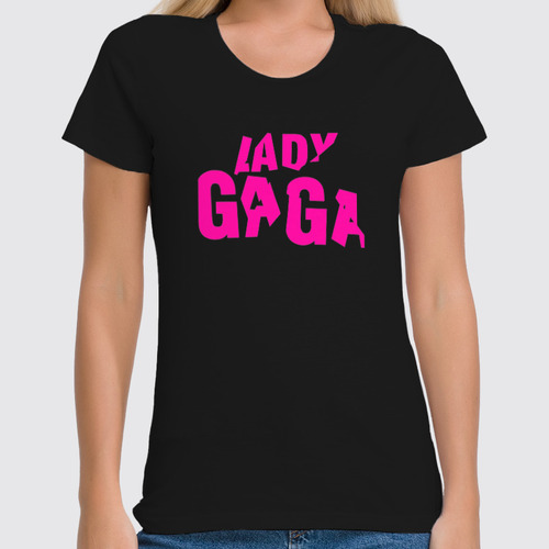 Заказать женскую футболку в Москве. Футболка классическая LADY GAGA от balden - готовые дизайны и нанесение принтов.