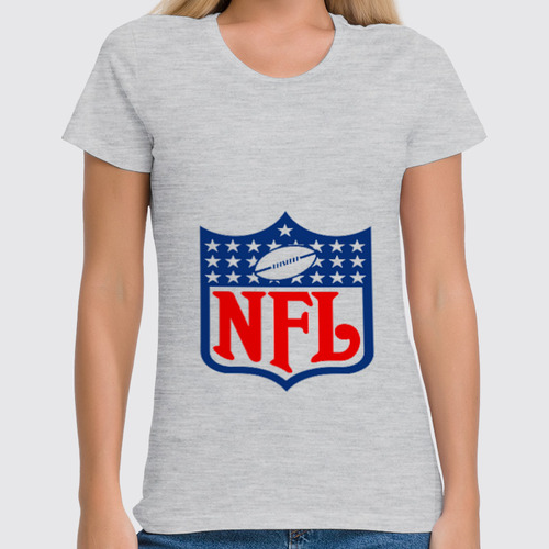 Заказать женскую футболку в Москве. Футболка классическая NFL от Weed Stuff`a - готовые дизайны и нанесение принтов.