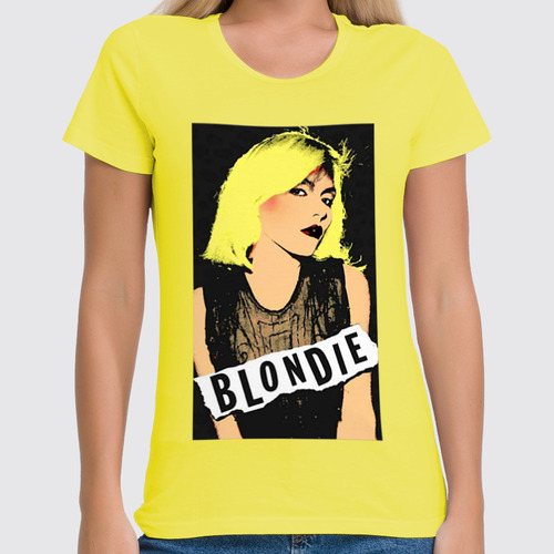 Заказать женскую футболку в Москве. Футболка классическая BLONDIE от Александр  - готовые дизайны и нанесение принтов.