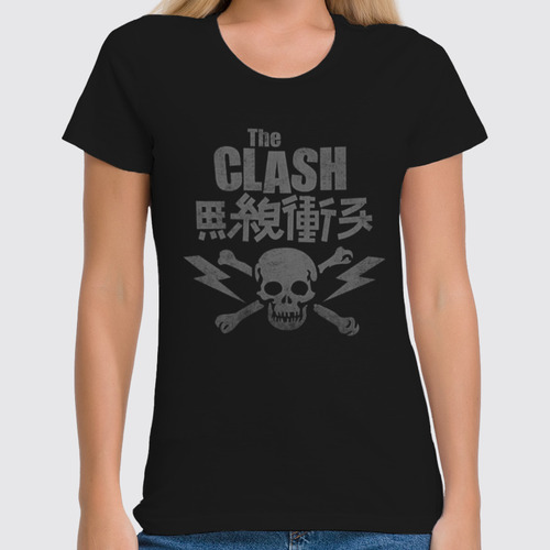 Заказать женскую футболку в Москве. Футболка классическая The Clash от geekbox - готовые дизайны и нанесение принтов.