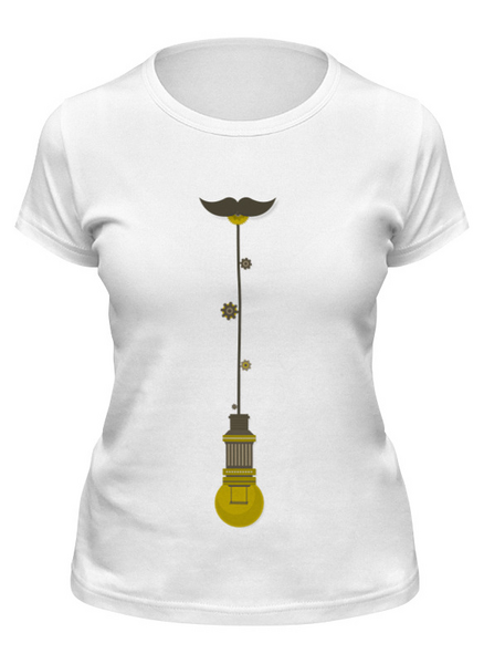Заказать женскую футболку в Москве. Футболка классическая Лампа - галстук от megashmot - готовые дизайны и нанесение принтов.