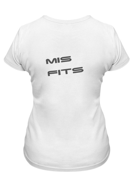Заказать женскую футболку в Москве. Футболка классическая Отбросы-Mis Fits от sовесть - готовые дизайны и нанесение принтов.