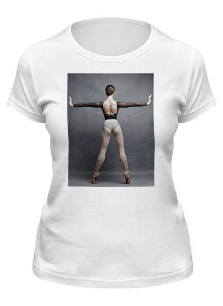 Заказать женскую футболку в Москве. Футболка классическая балет от 251164@mail.ru - готовые дизайны и нанесение принтов.