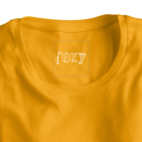 Заказать женскую футболку в Москве. Футболка классическая Милая лисичка "foxy" на оранжевом фоне от Елена Эйдукайтис - готовые дизайны и нанесение принтов.