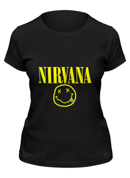 Заказать женскую футболку в Москве. Футболка классическая Nirvana от YellowCloverShop - готовые дизайны и нанесение принтов.