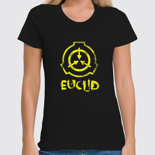 Заказать женскую футболку в Москве. Футболка классическая SCP, Euclid от geekbox - готовые дизайны и нанесение принтов.