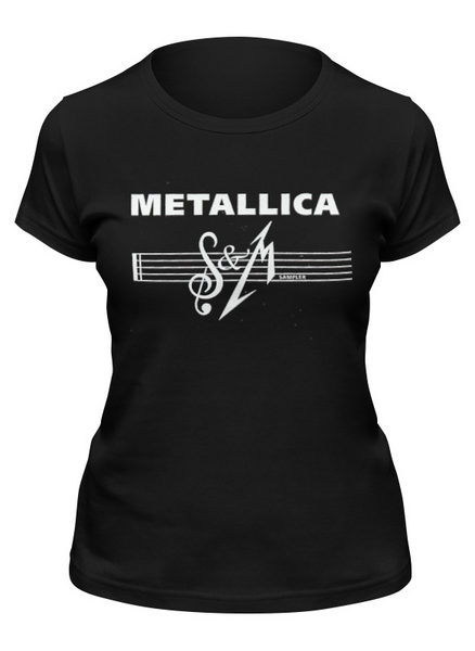 Заказать женскую футболку в Москве. Футболка классическая Metallica от Leichenwagen - готовые дизайны и нанесение принтов.