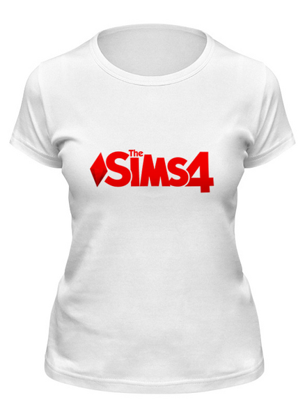 Заказать женскую футболку в Москве. Футболка классическая Sims 4 от THE_NISE  - готовые дизайны и нанесение принтов.