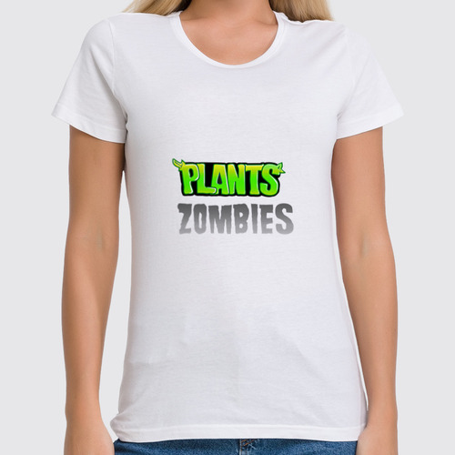 Заказать женскую футболку в Москве. Футболка классическая Plants vs Zombies от THE_NISE  - готовые дизайны и нанесение принтов.