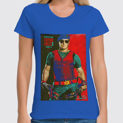 Заказать женскую футболку в Москве. Футболка классическая Expendables III Stallone colors от KinoArt - готовые дизайны и нанесение принтов.