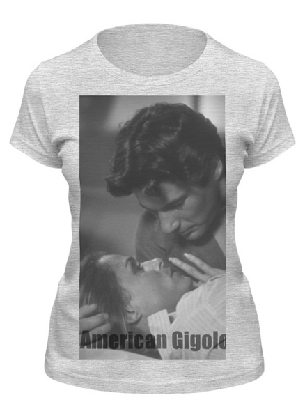 Заказать женскую футболку в Москве. Футболка классическая American Gigolo от KinoArt - готовые дизайны и нанесение принтов.