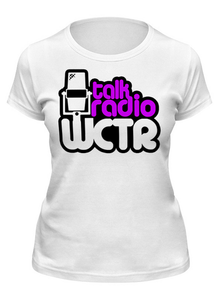 Заказать женскую футболку в Москве. Футболка классическая WCTR Talk Radio от Илья  - готовые дизайны и нанесение принтов.