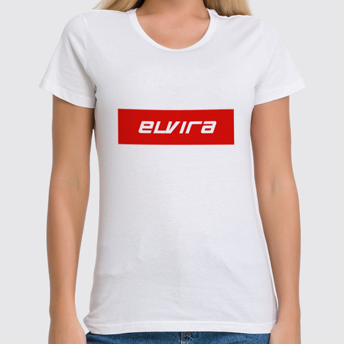 Заказать женскую футболку в Москве. Футболка классическая Elvira от THE_NISE  - готовые дизайны и нанесение принтов.