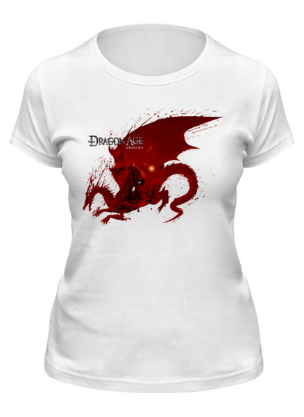 Заказать женскую футболку в Москве. Футболка классическая DRAGON AGE от robus - готовые дизайны и нанесение принтов.