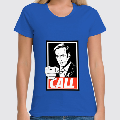 Заказать женскую футболку в Москве. Футболка классическая Call Saul от skynatural - готовые дизайны и нанесение принтов.