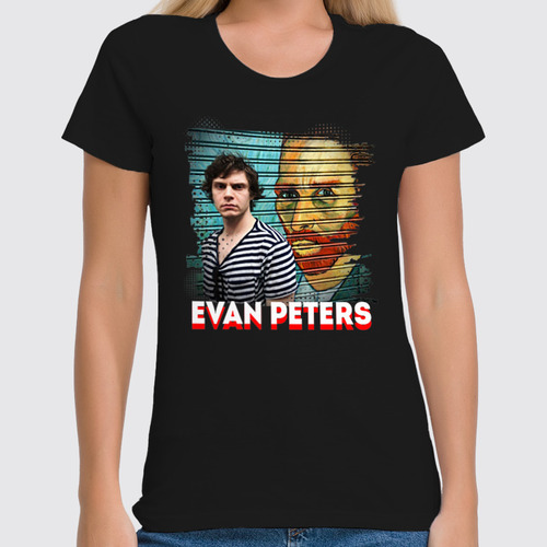 Заказать женскую футболку в Москве. Футболка классическая Evan Thomas Peters(Эван Питерс) от T-shirt print  - готовые дизайны и нанесение принтов.