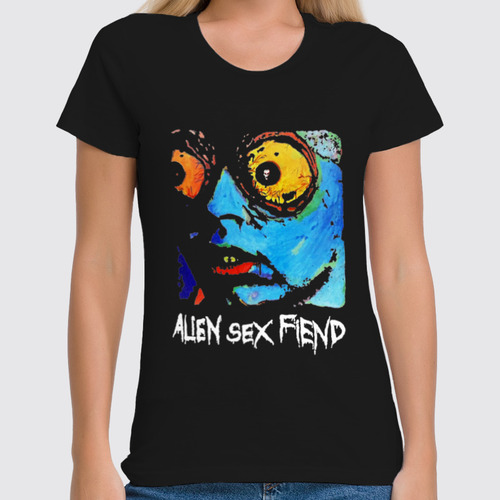 Заказать женскую футболку в Москве. Футболка классическая Alien Sex Fiend / Acid Bath от OEX design - готовые дизайны и нанесение принтов.