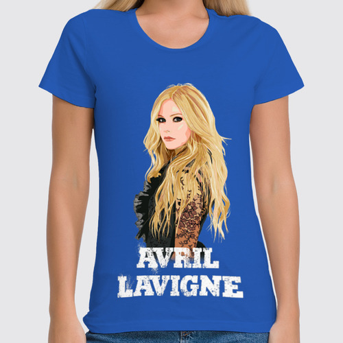 Заказать женскую футболку в Москве. Футболка классическая ✪ Avril Lavigne ✪ от balden - готовые дизайны и нанесение принтов.