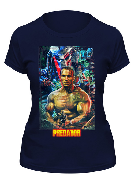 Заказать женскую футболку в Москве. Футболка классическая ☢PREDATOR☢ от balden - готовые дизайны и нанесение принтов.