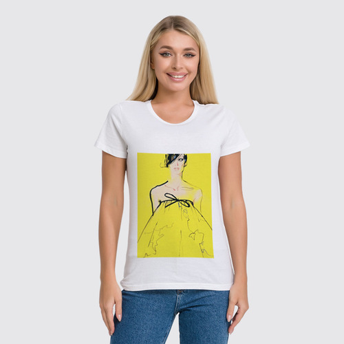 Заказать женскую футболку в Москве. Футболка классическая love fashion от Nar - готовые дизайны и нанесение принтов.