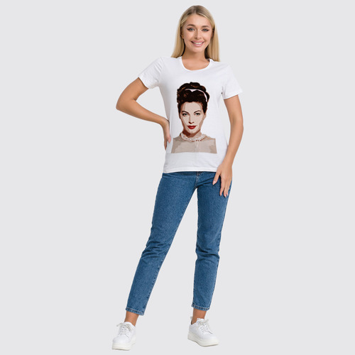 Заказать женскую футболку в Москве. Футболка классическая Ava Gardner  от avagardner - готовые дизайны и нанесение принтов.