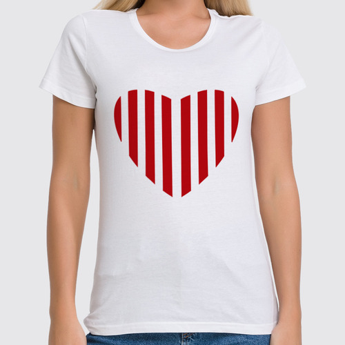 Заказать женскую футболку в Москве. Футболка классическая Сердце моряка  от nadzzeya@gmail.com - готовые дизайны и нанесение принтов.