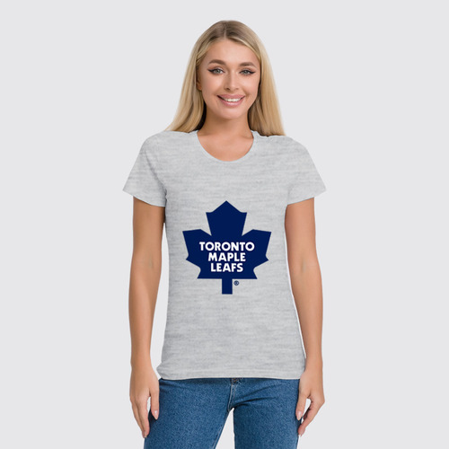 Заказать женскую футболку в Москве. Футболка классическая Toronto Maple Leafs / NHL Canada от KinoArt - готовые дизайны и нанесение принтов.