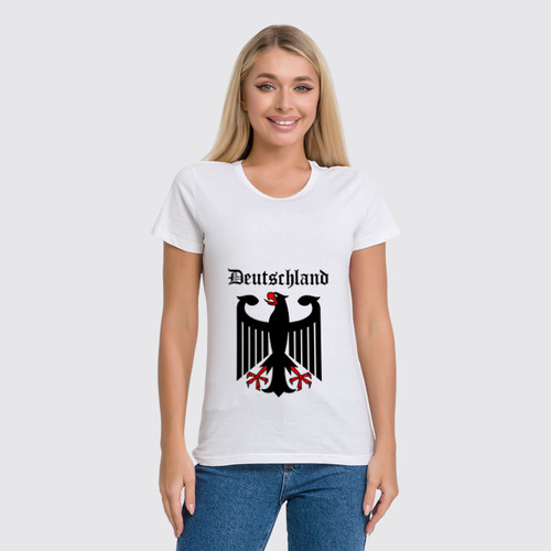 Заказать женскую футболку в Москве. Футболка классическая Германия от tshirt - готовые дизайны и нанесение принтов.