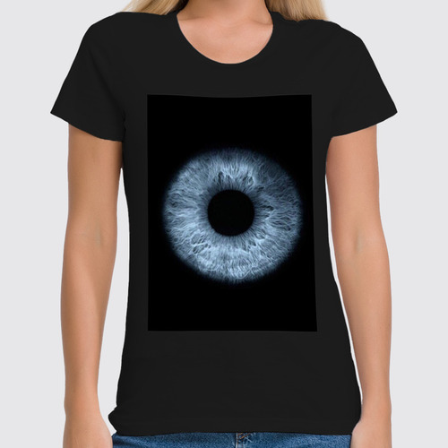 Заказать женскую футболку в Москве. Футболка классическая Blue eye от Виктор Аксёнов - готовые дизайны и нанесение принтов.