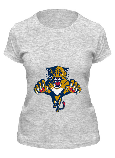 Заказать женскую футболку в Москве. Футболка классическая Florida Panthers от olala - готовые дизайны и нанесение принтов.