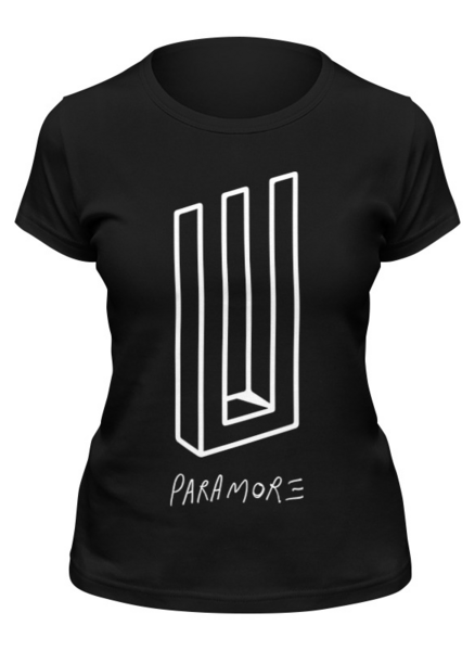 Заказать женскую футболку в Москве. Футболка классическая Paramore от geekbox - готовые дизайны и нанесение принтов.