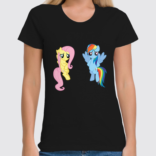 Заказать женскую футболку в Москве. Футболка классическая My Little Pony friendship is magic от manhunt7 - готовые дизайны и нанесение принтов.