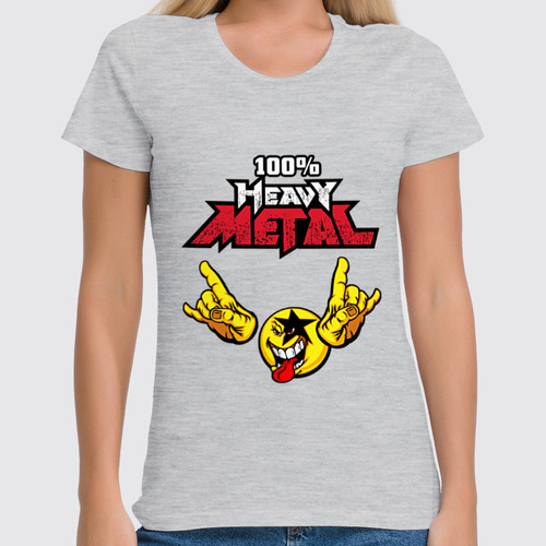 Заказать женскую футболку в Москве. Футболка классическая Heavy Metal Art от Leichenwagen - готовые дизайны и нанесение принтов.